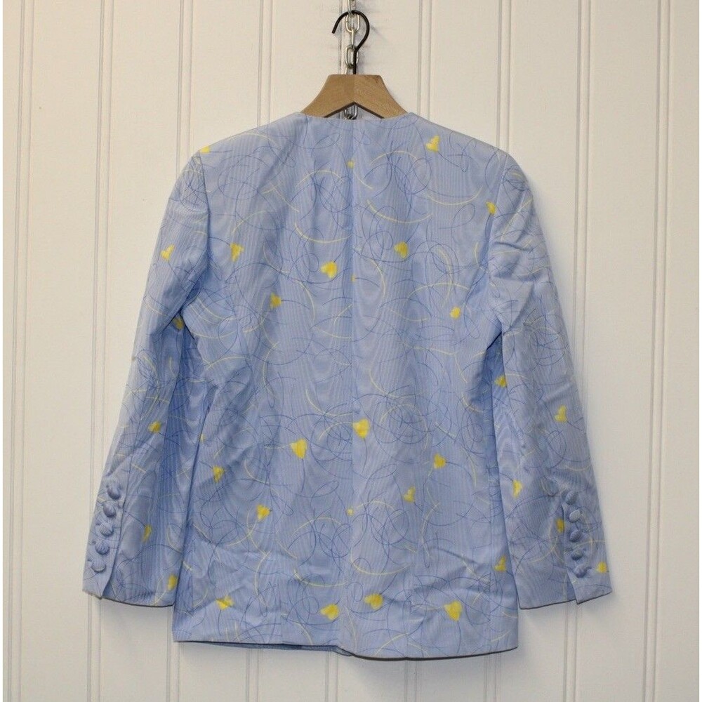 Vintage 90s/80s Louis Feraud Unique Abstract Wearable Artsy‎ Retro Blazer Size 4 - Picture 7 of 11